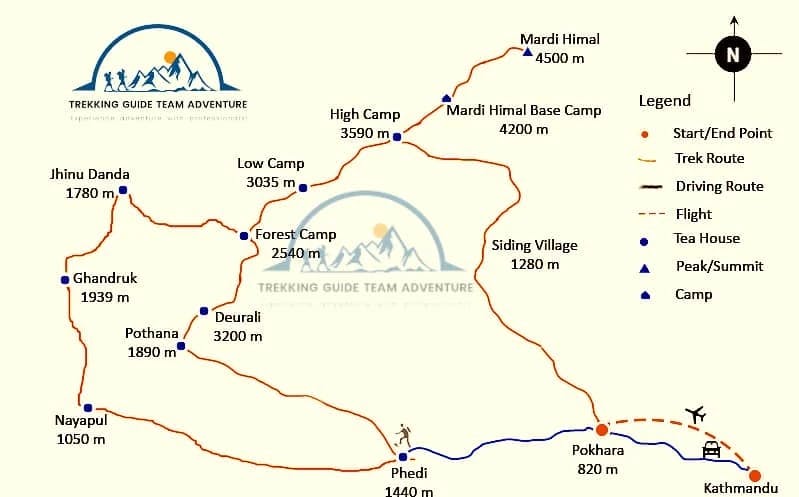 Mardi Himal Trekking - 13 Days